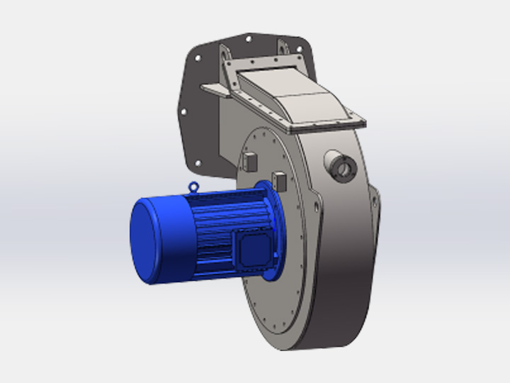 Direct drive with flanged motor